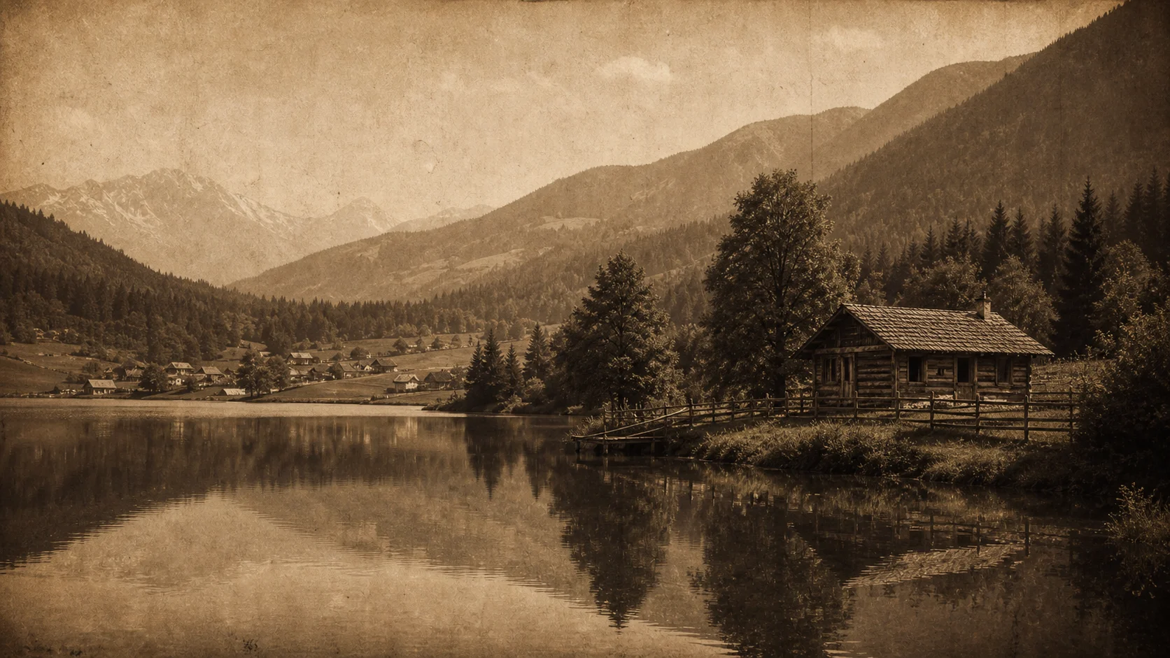 Sat vechi românesc lângă un lac de munte — cum lacurile cu sate apropiate produc legende de origine